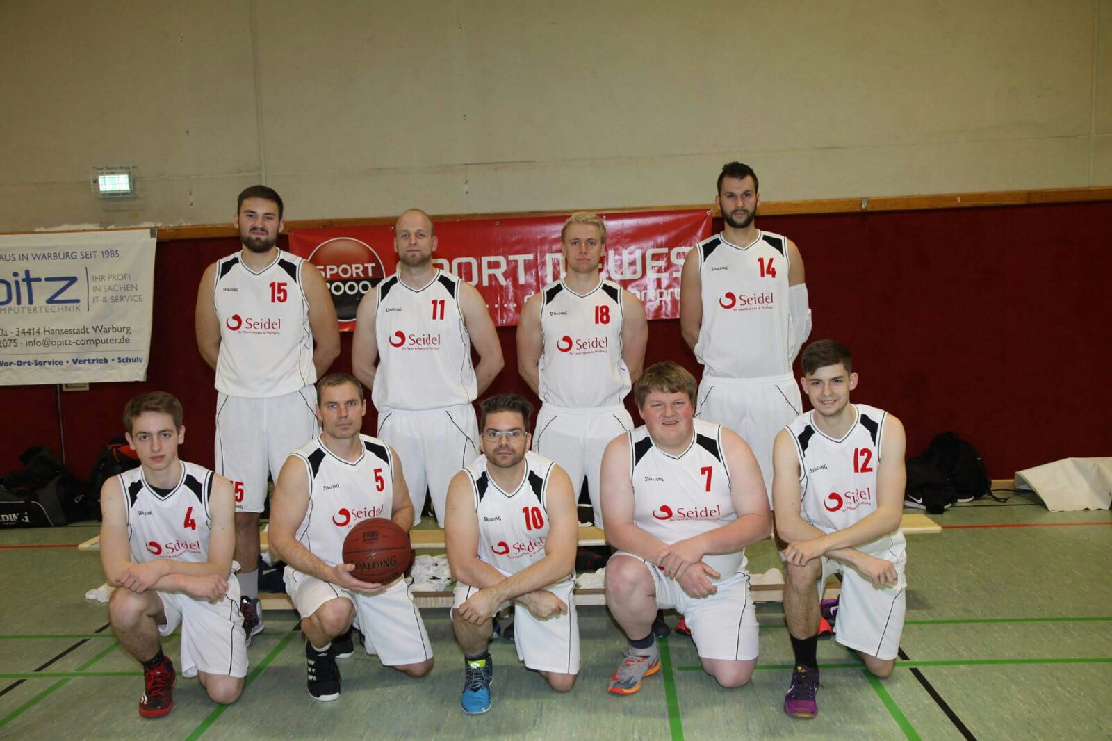 Mannschaftsfoto 1. Mannschaft Basketball Warburger SV