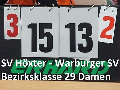 Anzeigetafel WSV Volleyball Damen